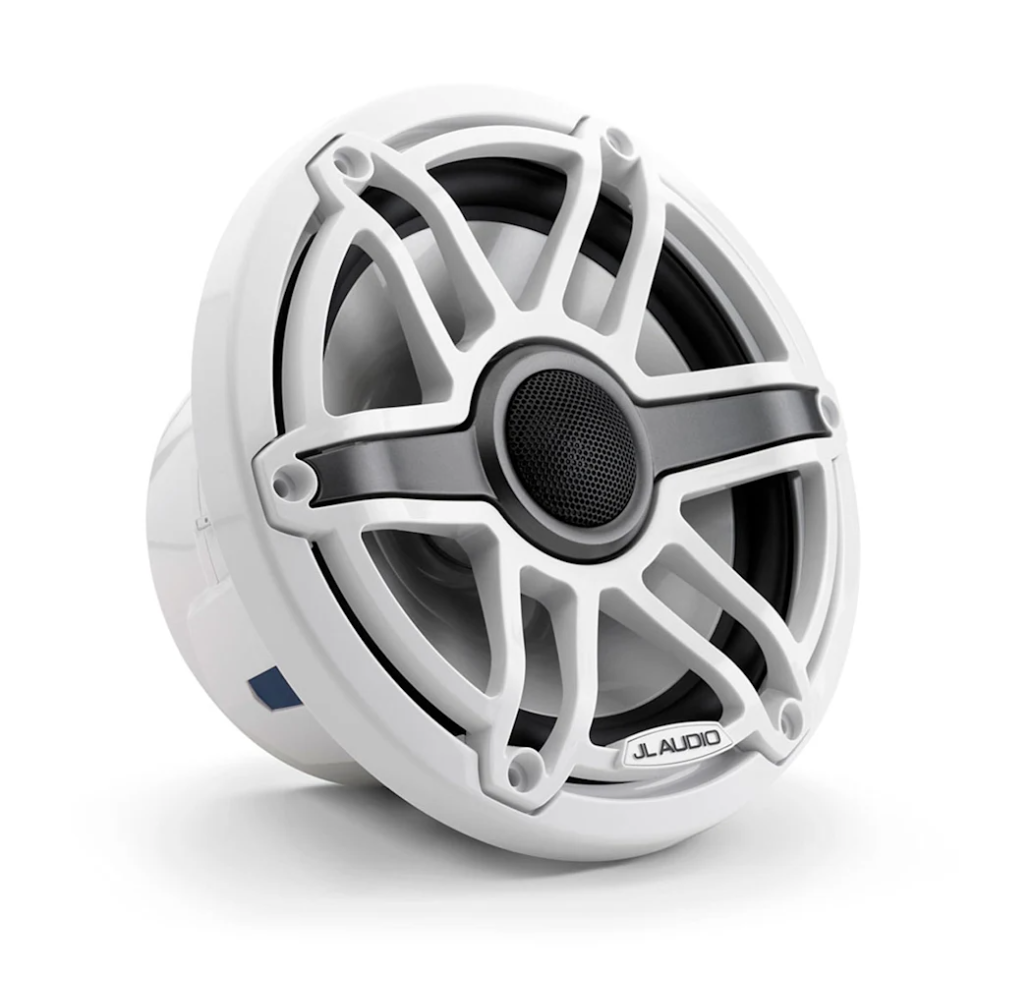 JL Audio® M6 Marine Speakers 7.7" with White Sport Grille - Image 3