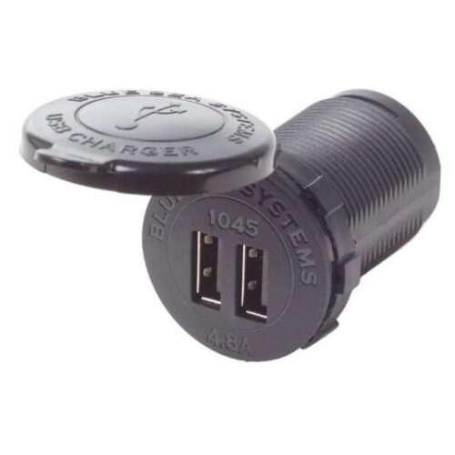 BLUE SEA 12/24VDC Socket Dual USB 4.8A