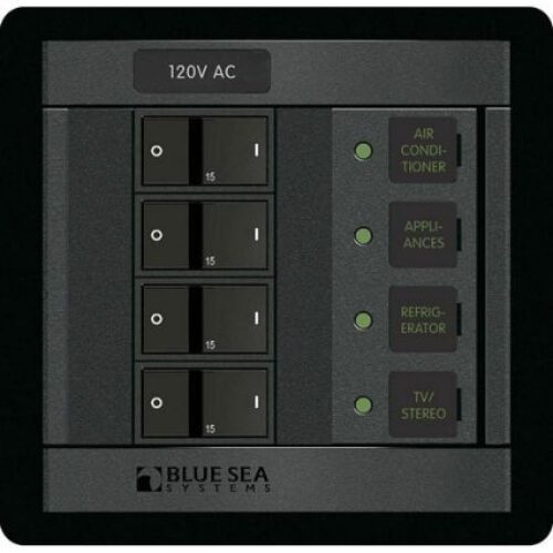 BLUE SEA 360 Panel – 120V AC with 4 Positions
