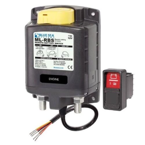 BLUE SEA Solenoid ML 500A 12V RBS w/manCtrl