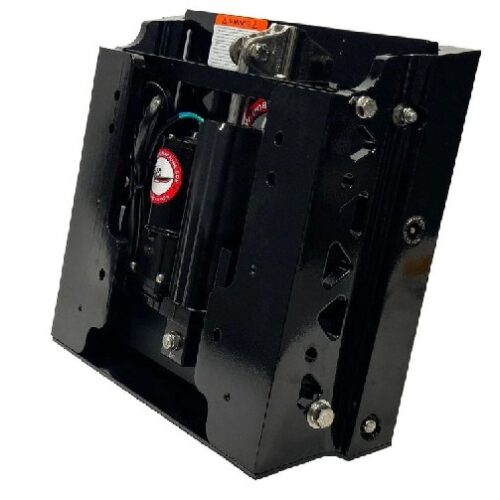 BOB’S MACHINE 4 inch Setback Action Series Jack Plate, Powder Coated Black