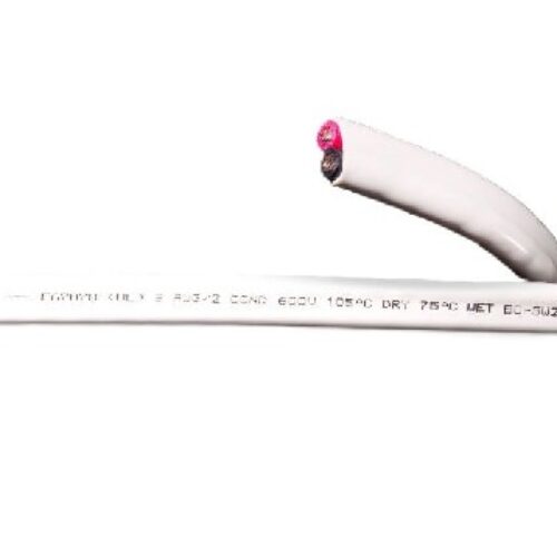 CAMERON CONNECT 8/2 WHT FLAT BOAT CABLE RED/BLK 50′