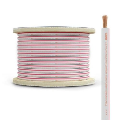 DS18 4-GA Marine Grade Tinned 100% Copper OFC Power Wire -50 Feet