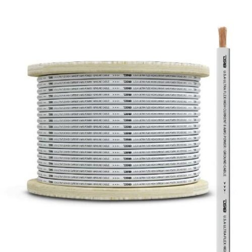 DS18 8-GA Marine Grade Tinned 100% Copper OFC Ground Wire -100 Feet