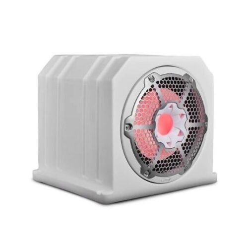 DS18 10″ Marine & Motorsports Subwoofer Box Loaded with Integrated RGB Lights 4 Ohms 700W WHT| NXL-10SUBLD/W