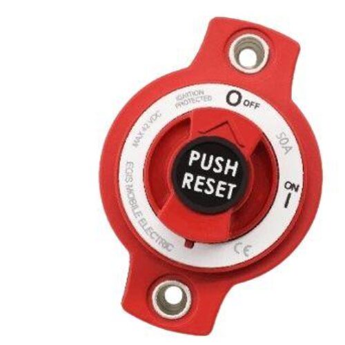 EGIS Mini Breaker Disconnect Switch, 50 A, Panel Mount, Bulk Pack