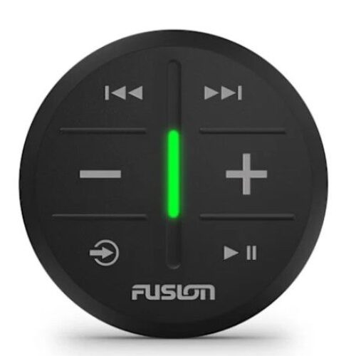 FUSION MS-ARX70B, ARX Wireless Stereo Remote, Mount w/Bounding Tape, Black