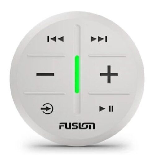 FUSION MS-ARX70W, ARX Wireless Stereo Remote, Mount w/Bounding Tape, White