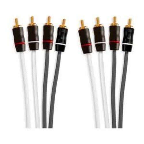 FUSION RCA Cables, 4 Channel, 25 ft Cable