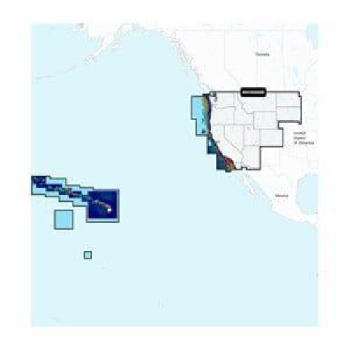 GARMIN Navionics Vision+ U.S. West – Inland and Coastal Marine Charts