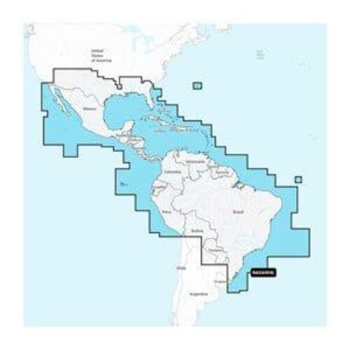 GARMIN Navionics+ Mexico, Caribbean to Brazil, Navionics+ microSD/SD card NASA004L