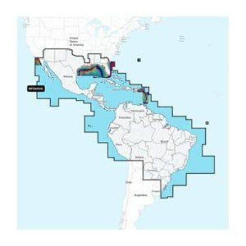 GARMIN Navionics+ Mexico, Caribbean to Brazil, Navionics Platinum+ microSD/SD card NPSA004L