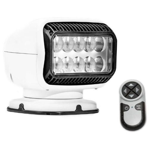 GOLIGHT GT LED 12 Volt Permanent Mount with Handheld Wireless Remote – White