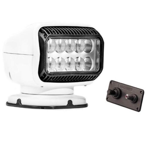 GOLIGHT GT LED 12 Volt Permanent Mount with Hard Wired Dash Mount Remote – White