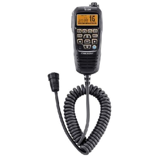 ICOM CommandMic IV Complete Remote-Control Option, YELLOW backlit LCD, in BLACK
