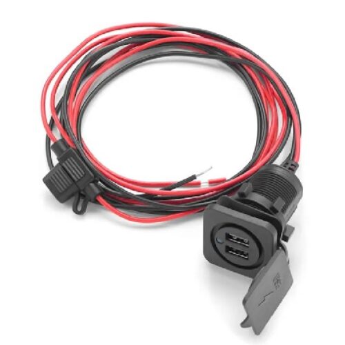 JL AUDIO CMC-USBCHG/2X-PNL: Dual USB Charging Jack for Panel-Mounting