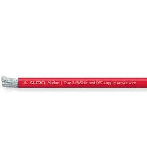JL AUDIO ABYC Red Power Wire, 2 AWG, 50′ (XM-RPW2-50)