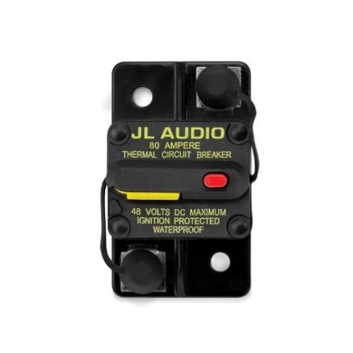 JL AUDIO XMD-MCB-80: Waterproof, Ignition Protected Circuit Breaker: 80 Amp
