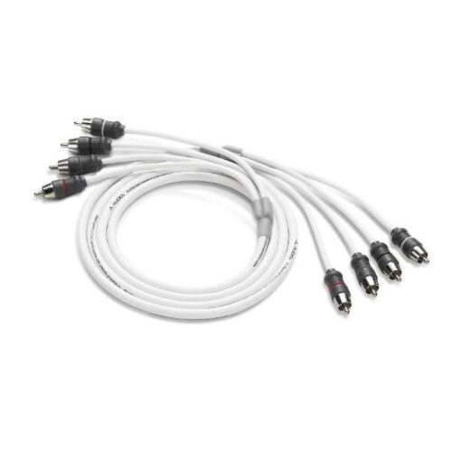 JL AUDIO XMD-WHTAIC4-6: RCA 4-Channel, 6 ft (1.83 m) Marine Audio Interconnect