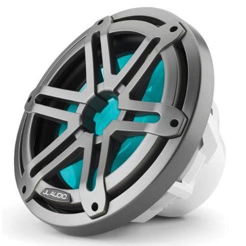 JL AUDIO M3-10IB-S-GM-I-4: 10″ Marine Subwoofer, Infinite Baffle, Gunmetal Sport Grille, RGB LED