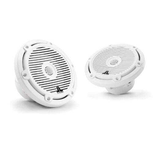 JL AUDIO M3-650X-C-GW: 6.5″ Marine Speakers, Classic Grille, Gloss White, PAIR