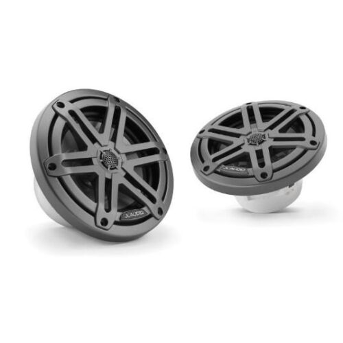 JL AUDIO M3-650X-S-GM: 6.5″ Marine Speakers, Sport Grille, Gunmetal, PAIR