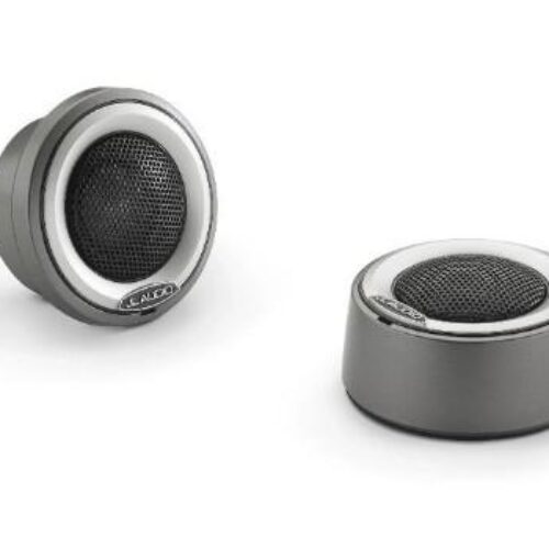 JL Audio M6-100CT-C/S-GmTi: 1″ M6 Marine Component Tweeters, Grey Metallic Mount, Titanium Bezel