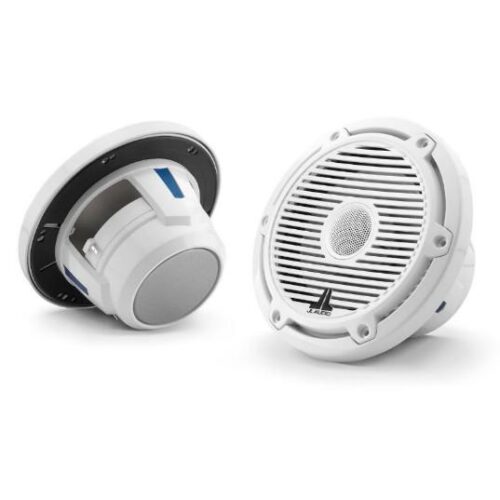 JL AUDIO M6-650X-C-3GW: 6.5″ Marine Speakers, 1″ WHITE Tweeter, Gloss White Classic Grille