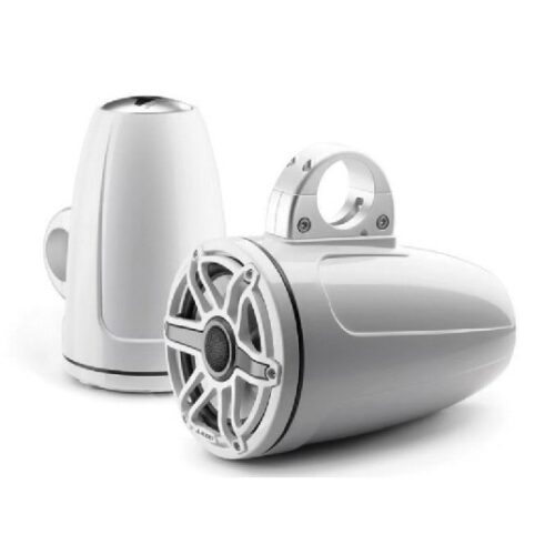 JL AUDIO M6-770ETXV3-GW-S-GWGW: 7.7″ Tower Speakers, Gloss White Sport Grille, PAIR