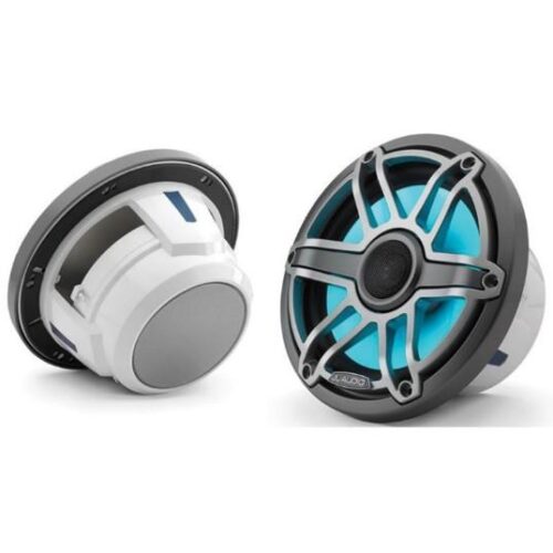 JL AUDIO M6-770X-S-GMTI-I: 7.7″ Marine Speakers, Sport Grille, Gunmetal Trim, Titaniam Grille, ILLUM