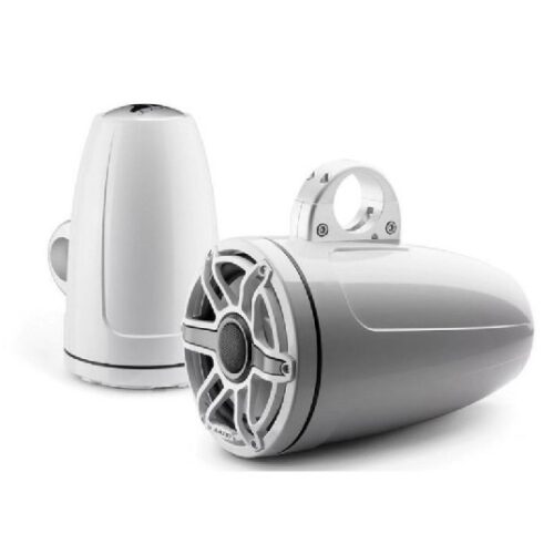 JL AUDIO M6-880ETXV3-GW-S-GWGW: 8.8″ Tower Speakers Gloss White Sport Grille, PAIR