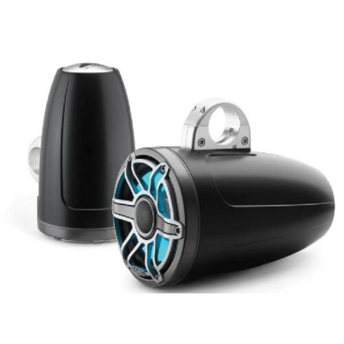 JL AUDIO M6-880ETXV3-SB-S-GMTI-I: 8.8″ Tower Speakers, Satin Black, Gunmetal Sport Grille, RGB LED, PAIR