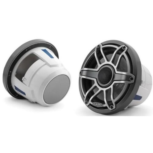 JL AUDIO M6-880X-S-GMTI: 8.8″ Marine Speakers, Sport Grille, Gunmetal Trim, Titanium Grille