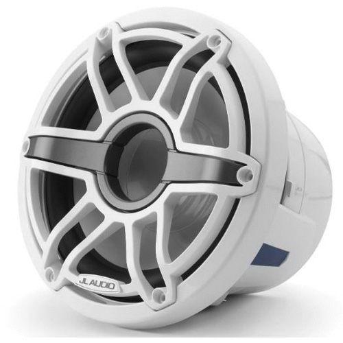 JL AUDIO M6-8IB-S-GWGW-4: 8″ Marine Subwoofer (200W, 4 ohm), Infinite Baffle, Gloss White Sport Grille