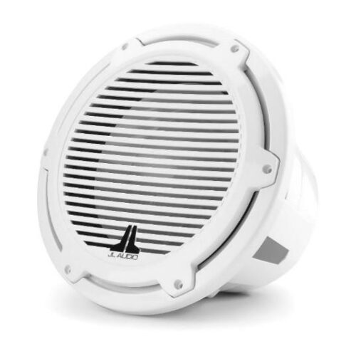 JL AUDIO M7-12IB-C-GWGW-4: 12″ Marine Subwoofer, 600W, 4ohm, Gloss White Classic Grille, EACH