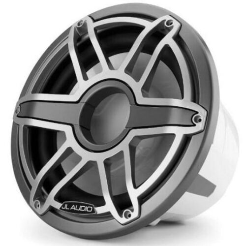 JL AUDIO M7-12IB-S-GMTI-4: 12″ Marine Subwoofer, 600W, 4ohm, Gunmetal, Titanium Sport Grille, EACH