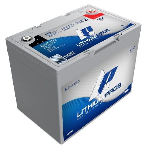 LITHIUM PROS LiFePO4 Battery, 12V/150 Ah  (Trolling/Deep cycle, Grp 24) Bluetooth