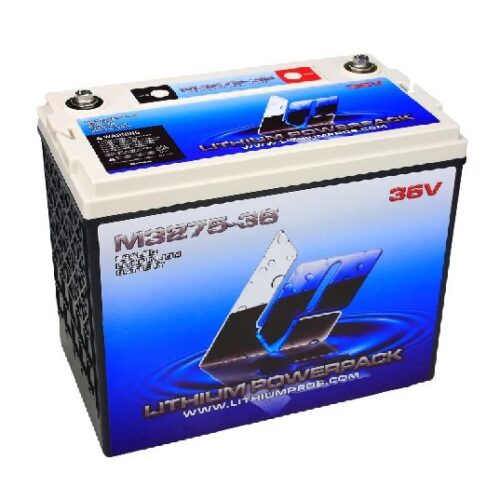 LITHIUM PROS LiFePO4 Battery, 36V/75 Ah (Trolling/Deep cycle, Grp GC12) Bluetooth