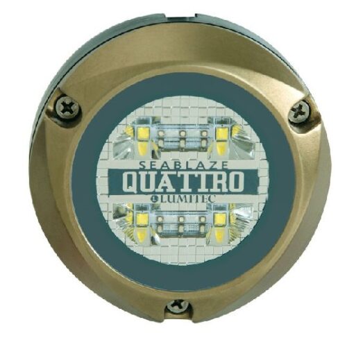 LUMITEC Zambezi Quattro Surface Mount Underwater Light, White/Blue