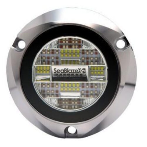 LUMITEC SeaBlaze X2 LED Underwater Light, Chrome, Spectrum RGBW