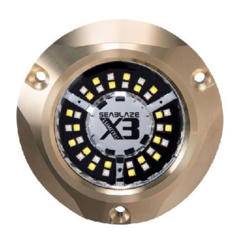 LUMITEC SeaBlaze X3 Underwater Light, Bronze, White/Blue