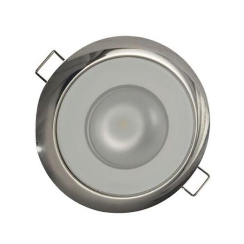 LUMITEC Mirage Down Light, Polished, Warm White, Flush Mount