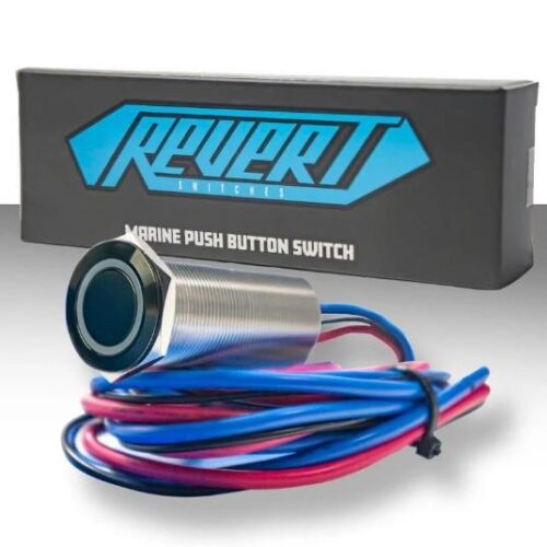 PLASHLIGHTS REVERT Harsh Environment 19MM Dual Color Push Button Momentary Switch – Black