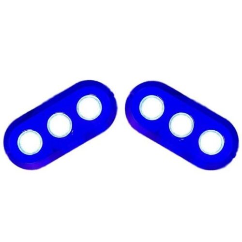 PLASHLIGHTS Grande 180W Underwater Transom Light – Blue – Pair