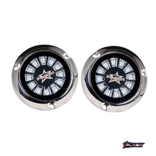 PLASHLIGHTS Epik Underwater Transom Light – Blue + Green – Pair