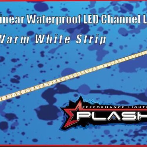 PLASHLIGHTS Linear Waterproof LED Channel Light – Warm White – 40″
