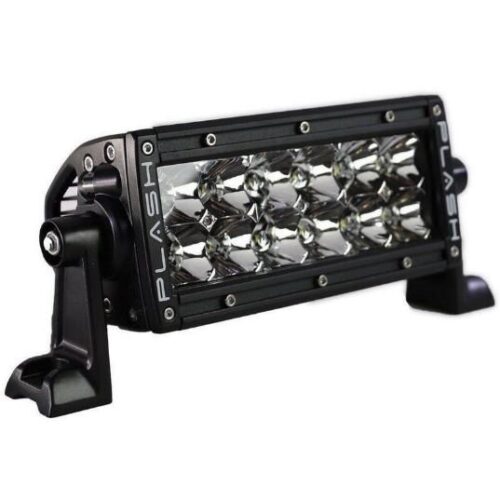 PLASHLIGHTS 6″ XX-Series LED Light Bar Marine Blk  Housing (5W), Double Row Combo Beam.