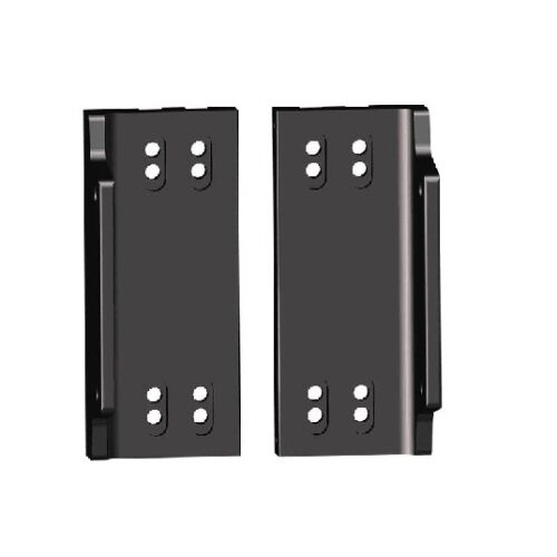 POWER-POLE MtoS Dual bkt 1″ thick w/slots BLK (new)