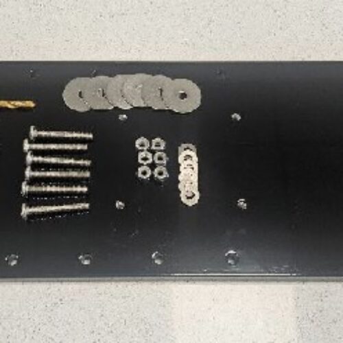 RHODAN Powder-Coated Black Aluminum Extension Bracket 1/2″ thick 7″ x 18″