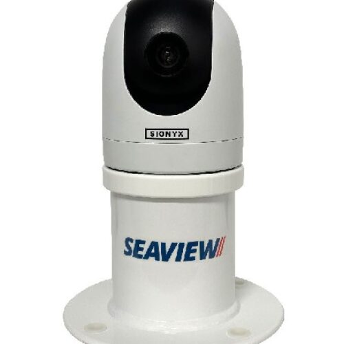 SEAVIEW White 5″ Sionyx Nightwave Mount / Vertical / 8 in. round base plate